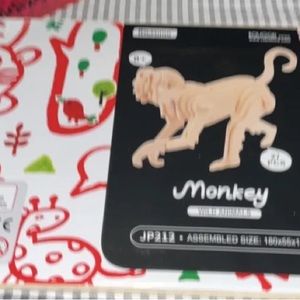 Monkey Balso Robotime 3D Puzzle Wood 27 Pc. Rowood Series NEW 180x55x125mm Paint